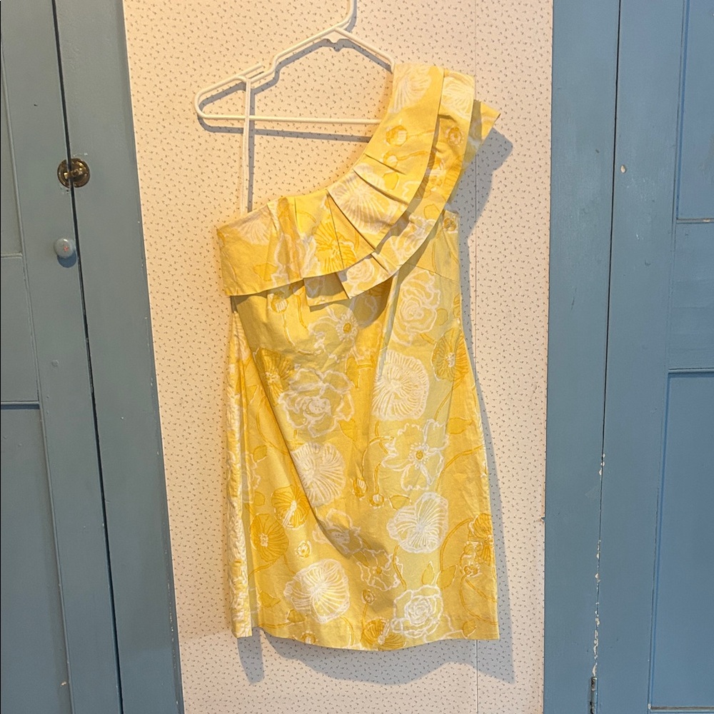 Lilly Pulitzer Yellow and White Dress